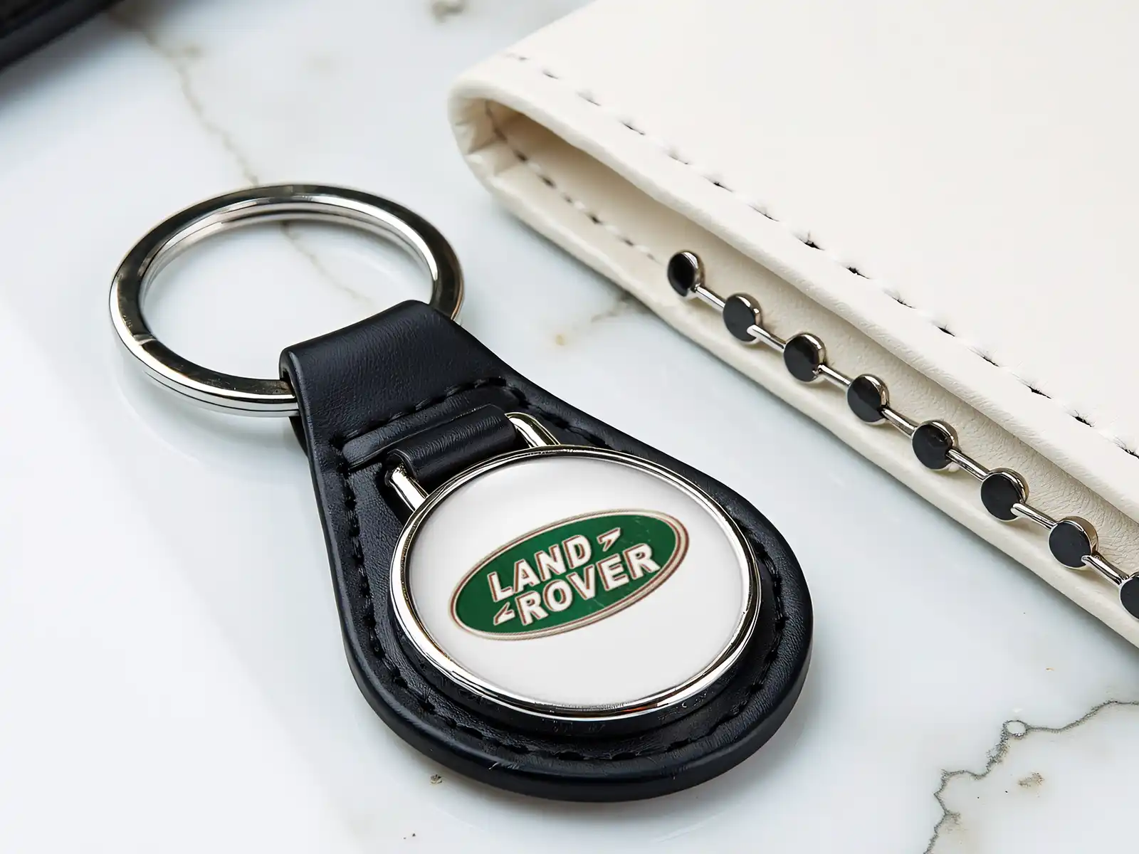 Land Rover Anello Chiavi Personalizzato Foto Dura Tocco Raro